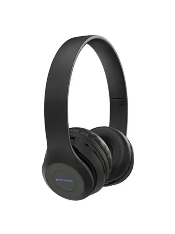 Наушники беспроводные, накладные, Borofone BO4 Charming rhyme, Bluetooth 5.0, с микрофоном, AUX, 200 мАч, чёрные