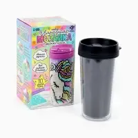 Термостакан детский, с вставкой из алмазной мозаики &laquo;Единорог&raquo;, 450 мл