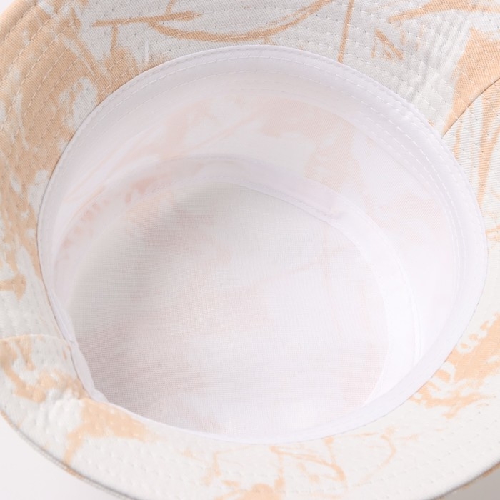 Панама детская MINAKU Панама детская MINAKU "Тай-Дай", цвет белый/бежевый, р-р 54