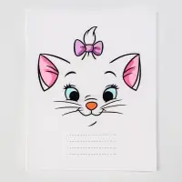 Тетрадь в линейку 12 листов, 5 видов МИКС, обложка мелованный картон, &laquo;Коты аристократы&raquo;