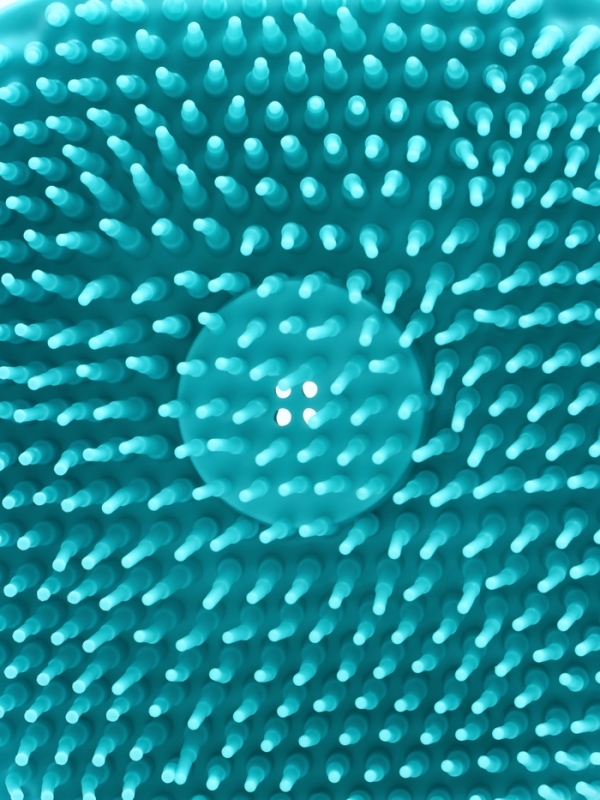 Щётка для мытья и массажа животных, с емкостью для шампуня, бирюзовая Щётка для мытья и массажа животных, с емкостью для шампуня, бирюзовая