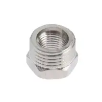 Футорка ZEIN engr, 1/4" х 1/2", внутренняя/наружная резьба, нержавеющая сталь