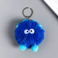 Брелок для ключей на кольце &laquo;Пушистик с ушками&raquo;, мягкий, на сумку, рюкзак, 10 см, МИКС