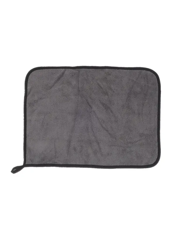 Тряпка для мытья автомобиля, CARTAGE, микрофибра, 350 г/м&sup2;, 30&times;40 cм, зелено-серая