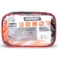 Трос буксировочный (усиленный,цвет-оранжевый) AVS EXPERT ST-155B 15т 5м.шаклы