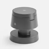 Станция беспроводной зарядки с подсветкой Lume, серая Станция беспроводной зарядки с подсветкой Lume, серая