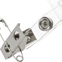 Бейдж Attache 120х87мм (113х70мм) гориз.,металл зажим, булавка 10шт/уп