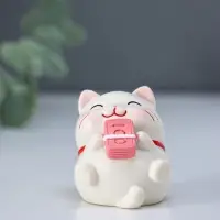 Сувенир полистоун "Манэки-нэко" набор 5 шт 4х4х4,5 см