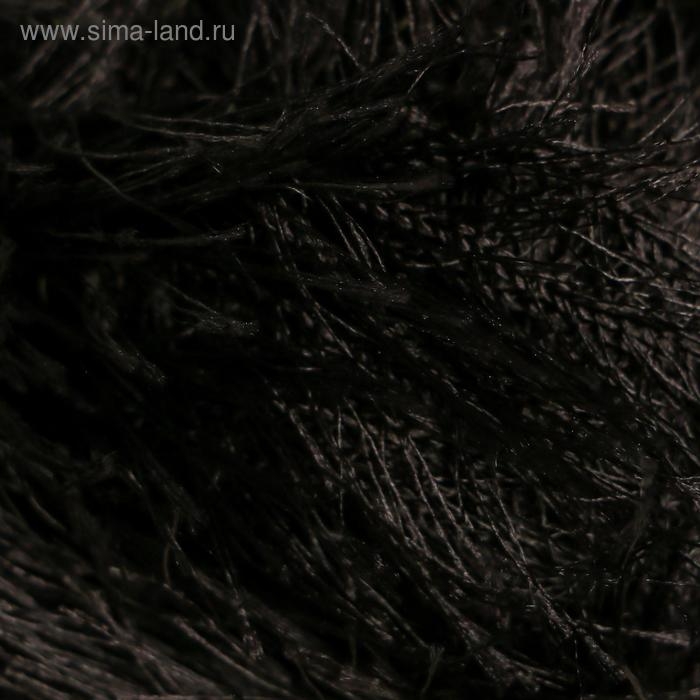 Пряжа "Samba" 100% полиэстер 150м/100гр (02 черный)