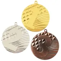 Медаль призовая бронза, d=5 см, 3 место, без ленты