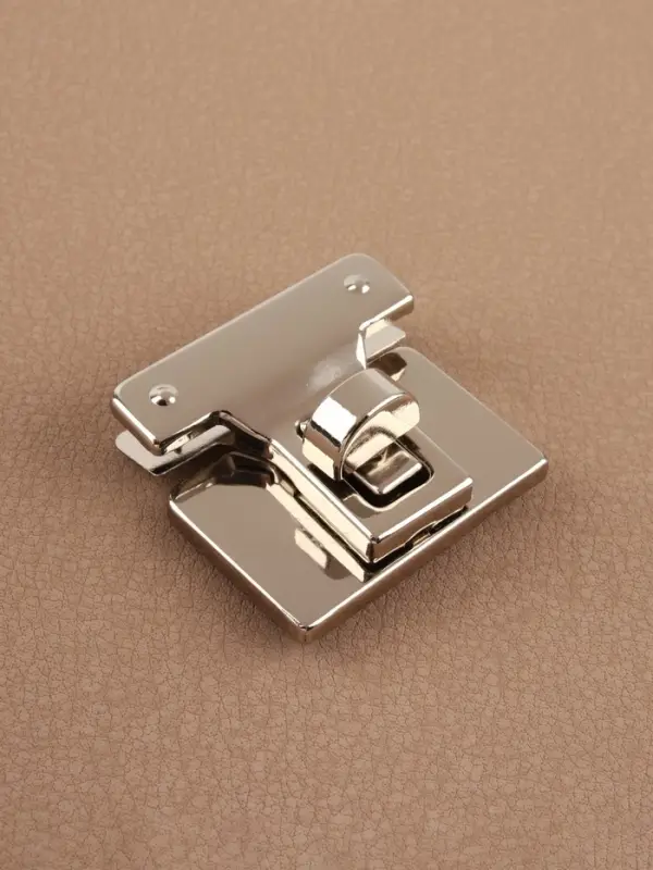 Застёжка для сумки, 3.3&times;3.3 см, цвет серебряный
