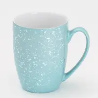 Кружка Доляна &laquo;Блеск&raquo;, 350 мл, керамика, голубая