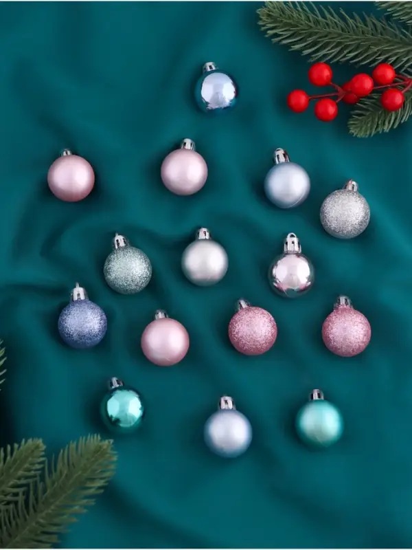 Ёлочные игрушки &laquo;Шарм&raquo;, шары новогодние, d=2.6 см, набор 25 шт., МИКС
