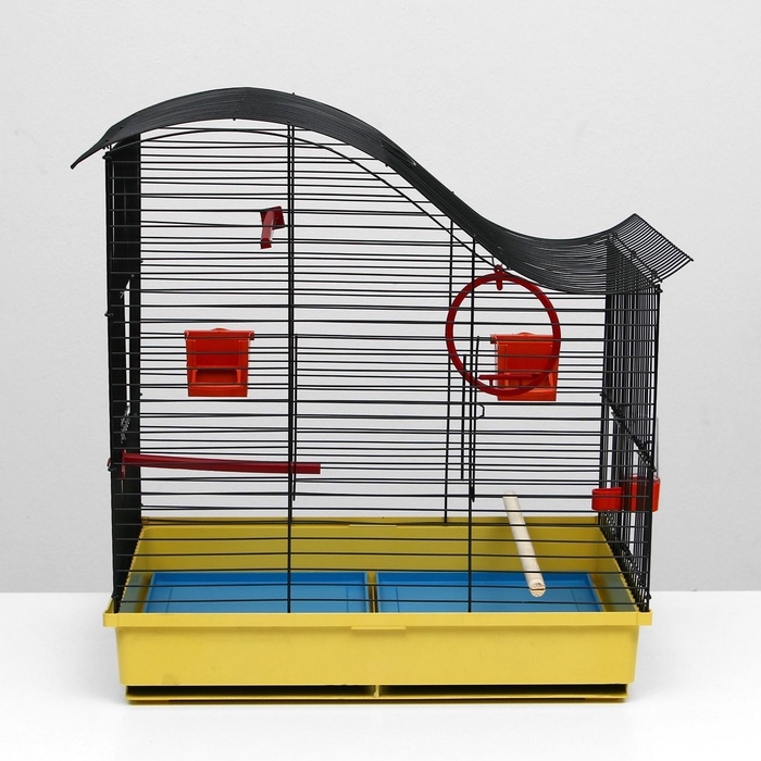 Клетка для попугая Клетка для попугая "Фиона", 3 яруса, 48 х 38 х 53 см, микс цветов