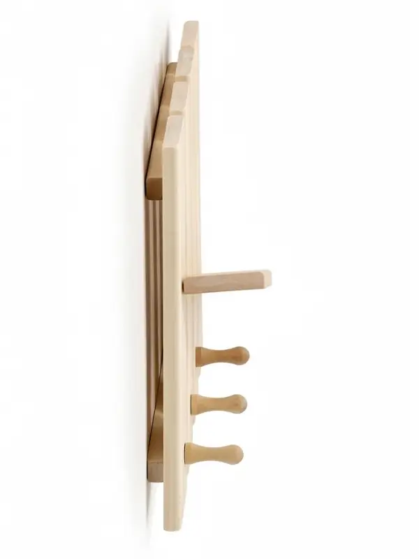 Полка - вешалка "Зебра" 3 крючка 33х51х10 см