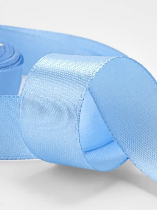 Лента атласная, 20 мм, 23&plusmn;1 м, небесно-голубая №278