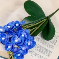 Цветы искусственные &laquo;Орхидея королевская&raquo;, 3.5&times;28 см, синие