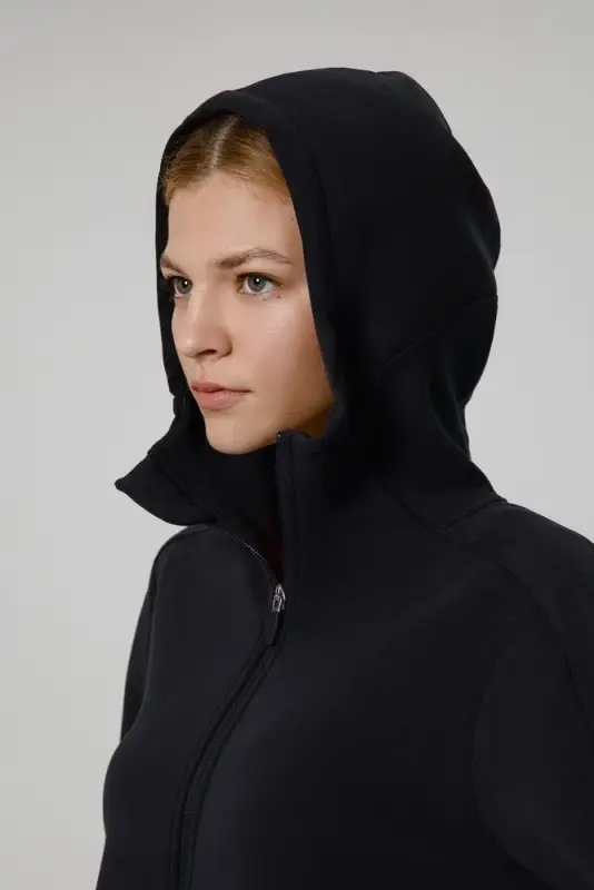 Куртка с капюшоном унисекс Begi, черная, размер S Куртка с капюшоном унисекс Begi, черная, размер S