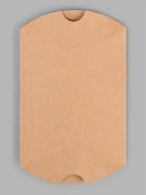 Коробка - подушка самосборная, 9&times;6.5&times;2.5 см, крафт