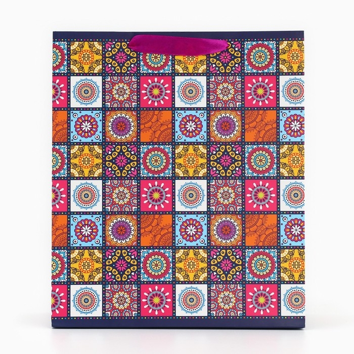 Пакет подарочный ламинированный вертикальный, упаковка, «Мозайка», ML 23 х 27 х 11,5 см Пакет подарочный ламинированный вертикальный, упаковка, «Мозайка», ML 23 х 27 х 11,5 см