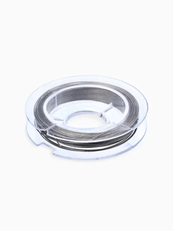 Набор для создания украшений "База" тросик, кримпы, шапочка, протектор, кольца, 61 пред, цв серебро