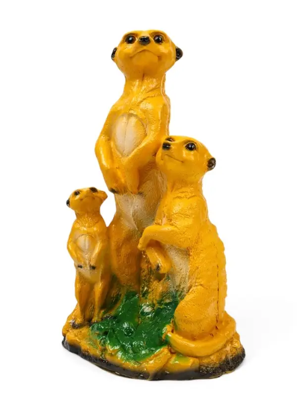 Садовая фигура из гипса &laquo;Сурикаты&raquo;, 36.5&times;14&times;22 см