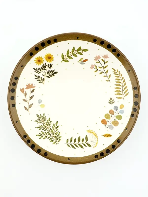 Тарелка керамическая глубокая &laquo;Флора&raquo;, 20&times;5.5 см, Dolce Ceramo