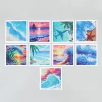 Алмазная мозаика &laquo;Море&raquo;, набор 9 в 1