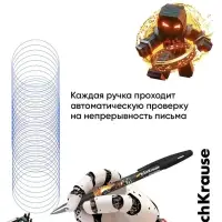 Ручка гелевая сo стираемыми чернилами ErichKrause R=301 Mine Block, узел 0.5, синяя