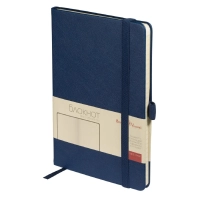 Блокнот А5 80л Bruno Visconti CITY на резинке темно-синий 3-698/01