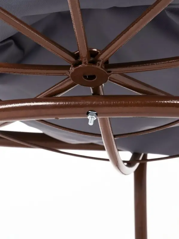 Кресло садовое &laquo;Папасан мини&raquo;, 77&times;81&times;68 см, коричневое, с серой подушкой