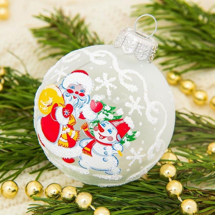 Шар Шар "Новогодний " d-6 см, микс