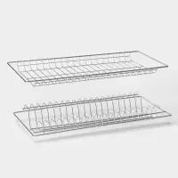 Комплект посудосушителей с поддоном для шкафа 60 см, 56.5&times;25.6 см, хром