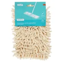 Насадка для швабры тм Vetta, 10х40см, 70 гр., &laquo;Лапша&raquo;, микрофибра