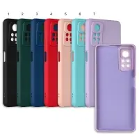 Чехол Xiaomi Note 11 Pro цветной силикон