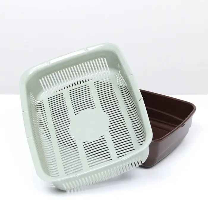 Лоток большой с сеткой Atlantis &laquo;Стандарт&raquo;, 42&times;31&times;10 см, шоколад