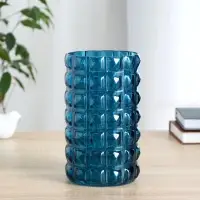 Ваза для цветов &laquo;Скандик&raquo;, 1.4 л, 20&times;11 см, стекло, синяя