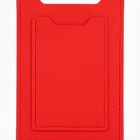Обложка 3в1 для автодокументов, СТС, права, карта, 9&times;0.3&times;12.5 см, красная
