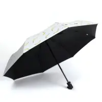 Зонт автоматический Summer fruit, ветроустойчивый, 3 сложения, 8 спиц, R=48/55 см, d=96 см, МИКС