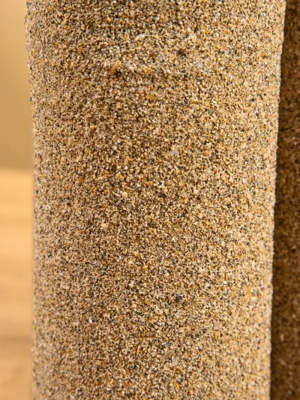 Свеча в бамбуке тройная, 15×15×30 см, 100 мл, песочная