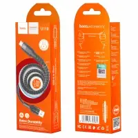 Кабель U110 USB Micro USB 1.2m 2,4A HOCO черный