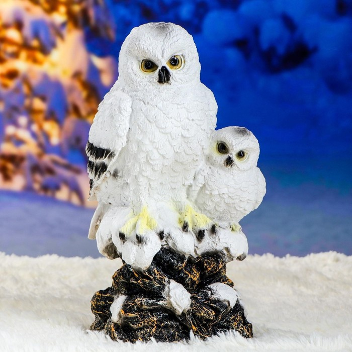 Садовая фигура Садовая фигура "Совы полярные" 19х20х38см