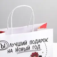 Пакет подарочный новогодний «Ты - лучший подарок», 22 х 22 х 11 см Пакет подарочный новогодний «Ты - лучший подарок», 22 х 22 х 11 см