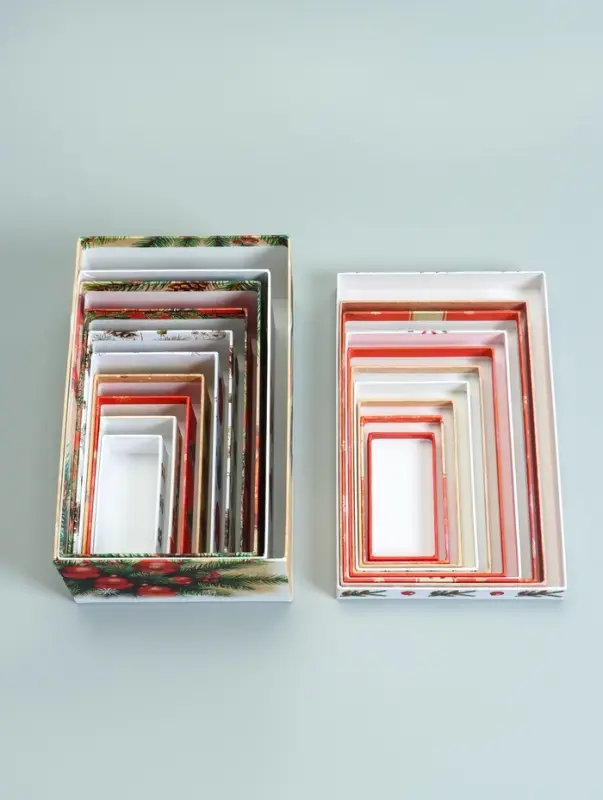 Набор подарочных новогодних коробок 10 в 1 &laquo;Новогодняя почта&raquo;, 30&times;19&times;11.5 - 12&times;6.5&times;4 см