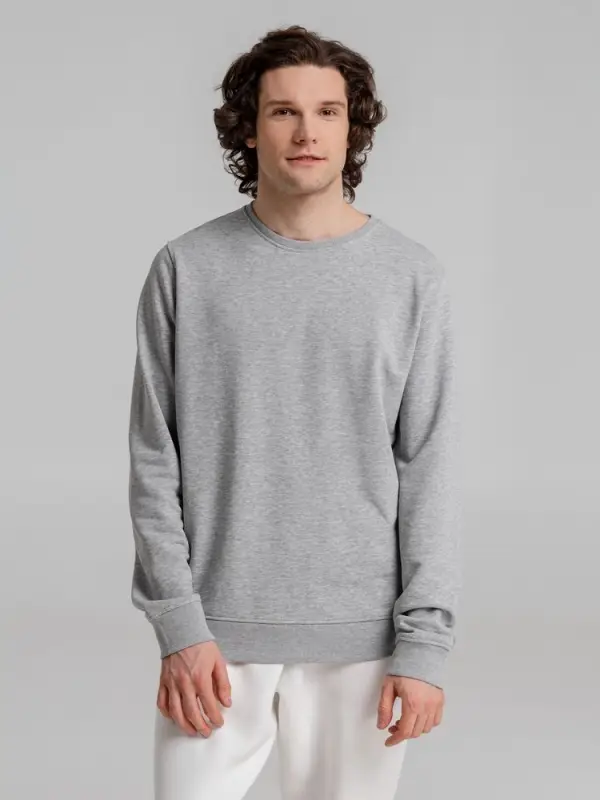 Свитшот унисекс BNC Inspire (Organic), серый меланж, размер XS