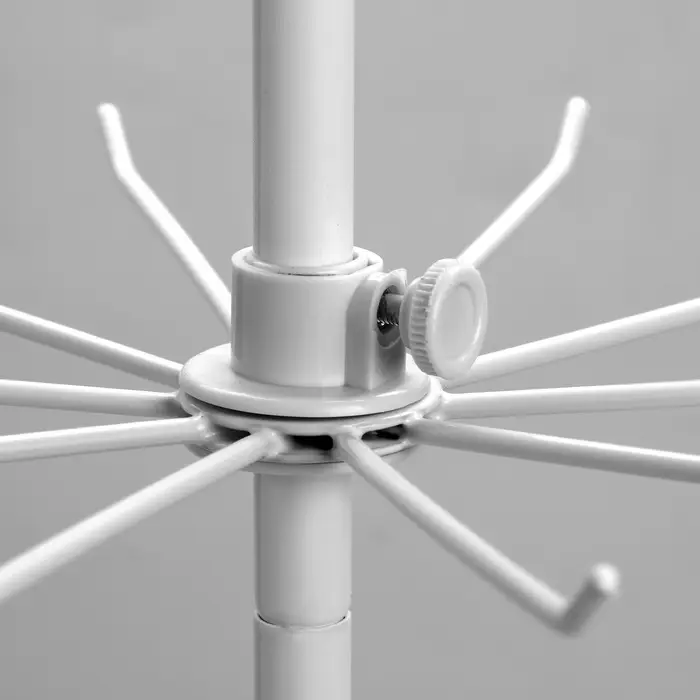 Вертушка QF, 3 яруса по 10 крючков, 30&times;30&times;65 см, белая