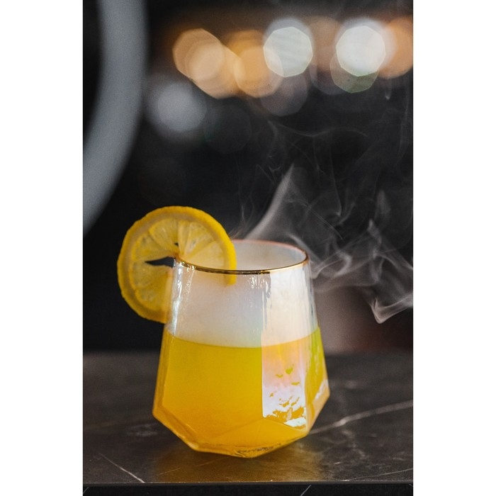 Стакан стеклянный Magistro «Дарио», 450 мл, цвет перламутровый Стакан стеклянный Magistro «Дарио», 450 мл, цвет перламутровый