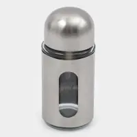 Набор для специй &laquo;Патрон&raquo;, перечница и солонка 90 мл, с металлической крышкой, стекло