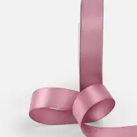 Лента атласная TEIRA, двухсторонняя, 20 мм, 25&plusmn;1 м, розовая №165