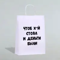 Пакет подарочный «Чтоб деньги были», 24×14×28см